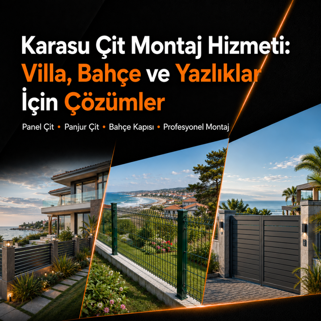 Karasu çit montaj